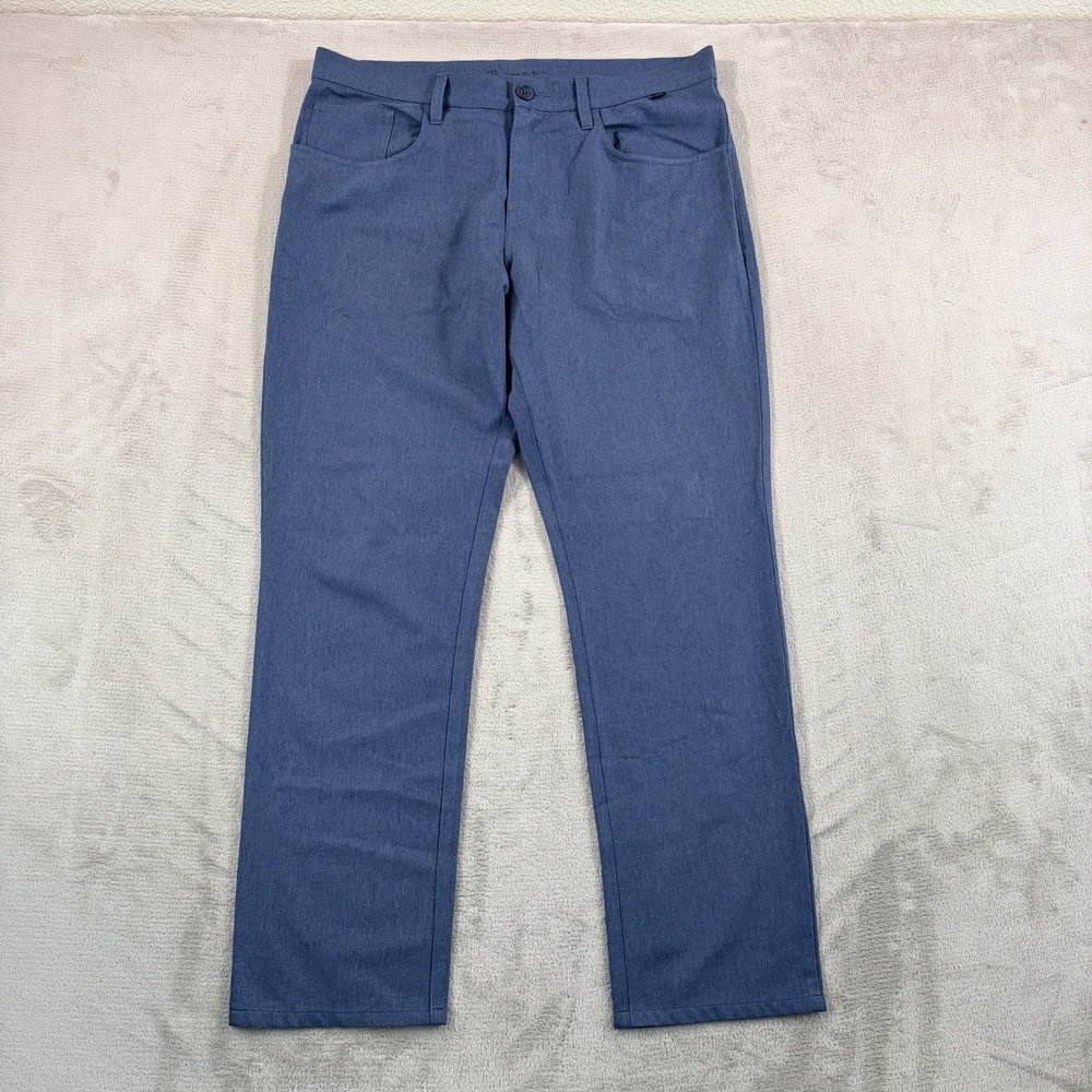 Travis Mathew Open To Close Performance Golf Pants in Blue Men 36x30 (Tag 34)